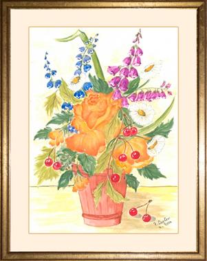 Klicken Sie hier, um das Album zu sehen: 003 Hoch Blumen Aquarelle von Rosmarie Legler